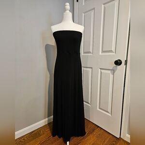 Strapless Maxi Dress with Cutout Back Detail